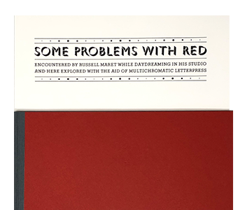 Maret, Russell; Some Problems with Red (2016)