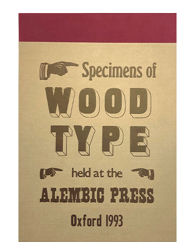 Bolton, Claire + David; Specimens of Wood Type (1993)