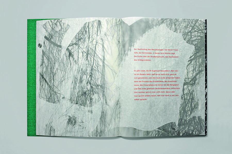 Anna Helm - Ilse Aichinger "1952", Leporello, Siebdruck mit Paraffin, 2019