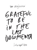 Perjovschi, Dan; Grateful to be in the last documenta (2022)