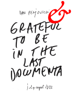 Perjovschi, Dan; Grateful to be in the last documenta (2022)
