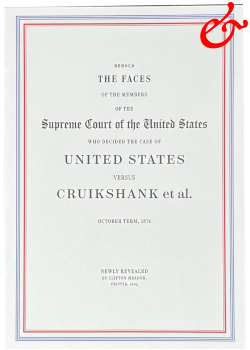 The Faces of the Supreme Court: United States versus Cruikshank et al. (2025)